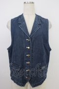 INGEBORG / デニムベスト  ブルー T-26-03-21-009-LO-TO-SA-ZT