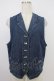 画像1: INGEBORG / デニムベスト  ブルー T-26-03-21-009-LO-TO-SA-ZT (1)