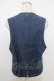 画像2: INGEBORG / デニムベスト  ブルー T-26-03-21-009-LO-TO-SA-ZT (2)