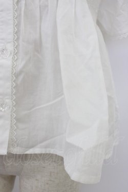 画像4: Chalmiere / ネグリジェブラウス M ホワイト T-26-03-21-001-0-BL-SA-ZT