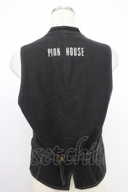 画像2: PINK HOUSE / デニムベスト  ブラック T-26-03-21-010-LO-TO-SA-ZT