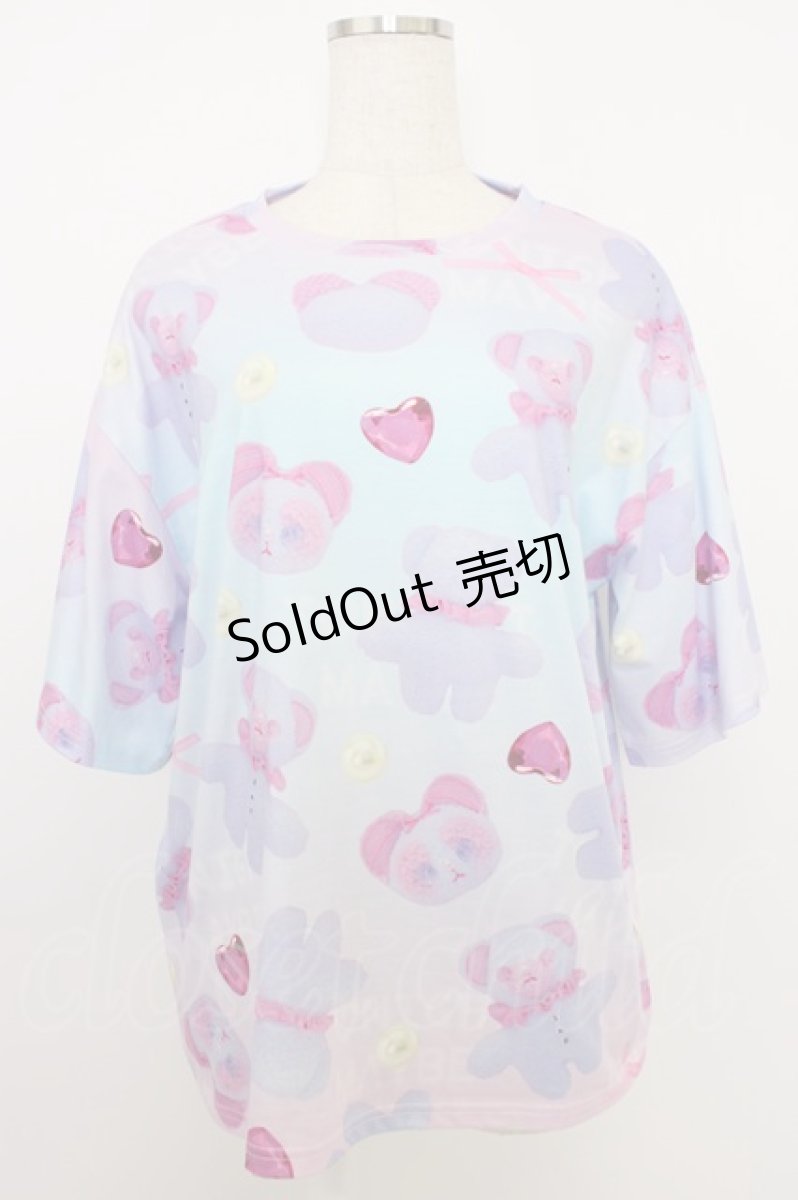 画像1: ACDC RAG / BEAR IN MIND Tシャツ  ラベンダー T-26-03-21-012-0-TO-SA-ZT559 (1)