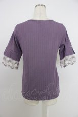 画像2: axes femme / カラーチュールレースプルオーバー  パープル T-26-03-21-013-AX-TO-SA-ZT559 (2)