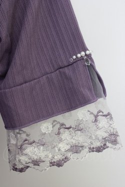 画像3: axes femme / カラーチュールレースプルオーバー  パープル T-26-03-21-013-AX-TO-SA-ZT