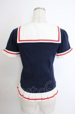 画像2: Angelic Pretty / ヴィンテージセーラーカットソー  紺Ｘ白Ｘ赤 T-26-03-21-016-AP-TO-SA-ZT559 (2)