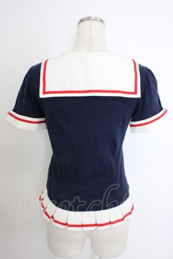 画像2: Angelic Pretty / ヴィンテージセーラーカットソー  紺Ｘ白Ｘ赤 T-26-03-21-016-AP-TO-SA-ZT