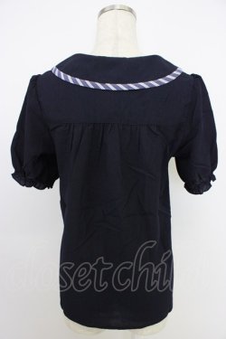 画像2: axes femme POETIQUE / パイピングデザインブラウス M コン T-26-03-21-018-AX-BL-SA-ZT