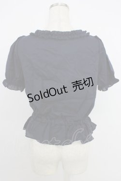 画像2: axes femme POETIQUE / リボンピンタックデザインブラウス M コン T-26-03-21-019-AX-BL-SA-ZT