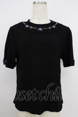 画像1: axes femme / 吸水速乾バラボトルネックPO  黒 T-26-03-21-021-AX-TO-SA-ZT