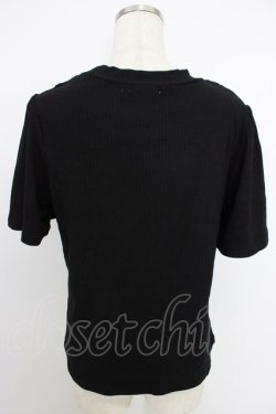 画像2: axes femme / 吸水速乾バラボトルネックPO  黒 T-26-03-21-021-AX-TO-SA-ZT