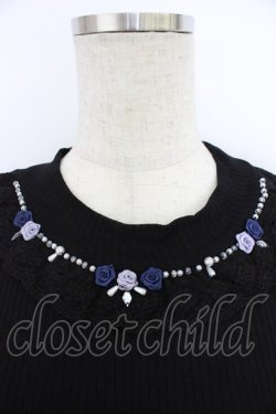 画像3: axes femme / 吸水速乾バラボトルネックPO  黒 T-26-03-21-021-AX-TO-SA-ZT