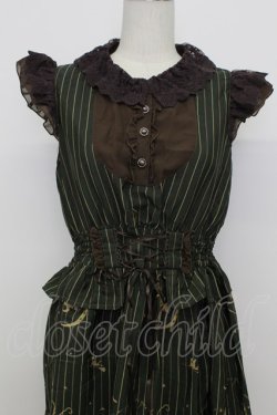 画像4: axes femme POETIQUE / ハロウィンメルヘン柄ワンピース  グリーン T-26-03-23-021-AX-OP-SA-ZT