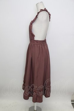 画像2: axes femme / エプロン風レトロジャンスカ  モカ T-26-03-23-022-AX-OP-SA-ZT