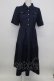 画像1: axes femme / ポケット付ティアードワンピース  ネイビー T-26-03-23-023-AX-OP-SA-ZT (1)