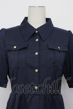 画像5: axes femme / ポケット付ティアードワンピース  ネイビー T-26-03-23-023-AX-OP-SA-ZT