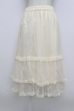 画像1: axes femme / ミドル丈チュールパニエ M 生成り T-26-03-23-024-AX-SK-SZ-ZT