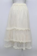 画像2: axes femme / ミドル丈チュールパニエ M 生成り T-26-03-23-024-AX-SK-SZ-ZT652 (2)