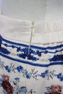 画像4: axes femme / ローズ×ラインプリントスカート  キナリ×青 T-26-03-23-027-AX-SK-SZ-ZT