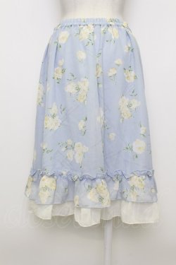 画像2: axes femme / ローズスカート  サックス T-26-03-23-029-AX-SK-SZ-ZT