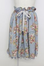 画像1: axes femme / ローズブーケスカート  サックス T-26-03-23-030-AX-SK-SZ-ZT652 (1)