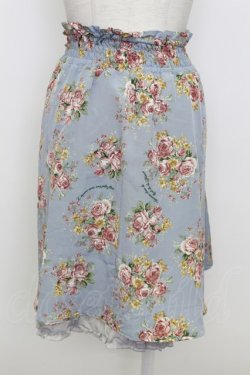 画像2: axes femme / ローズブーケスカート  サックス T-26-03-23-030-AX-SK-SZ-ZT