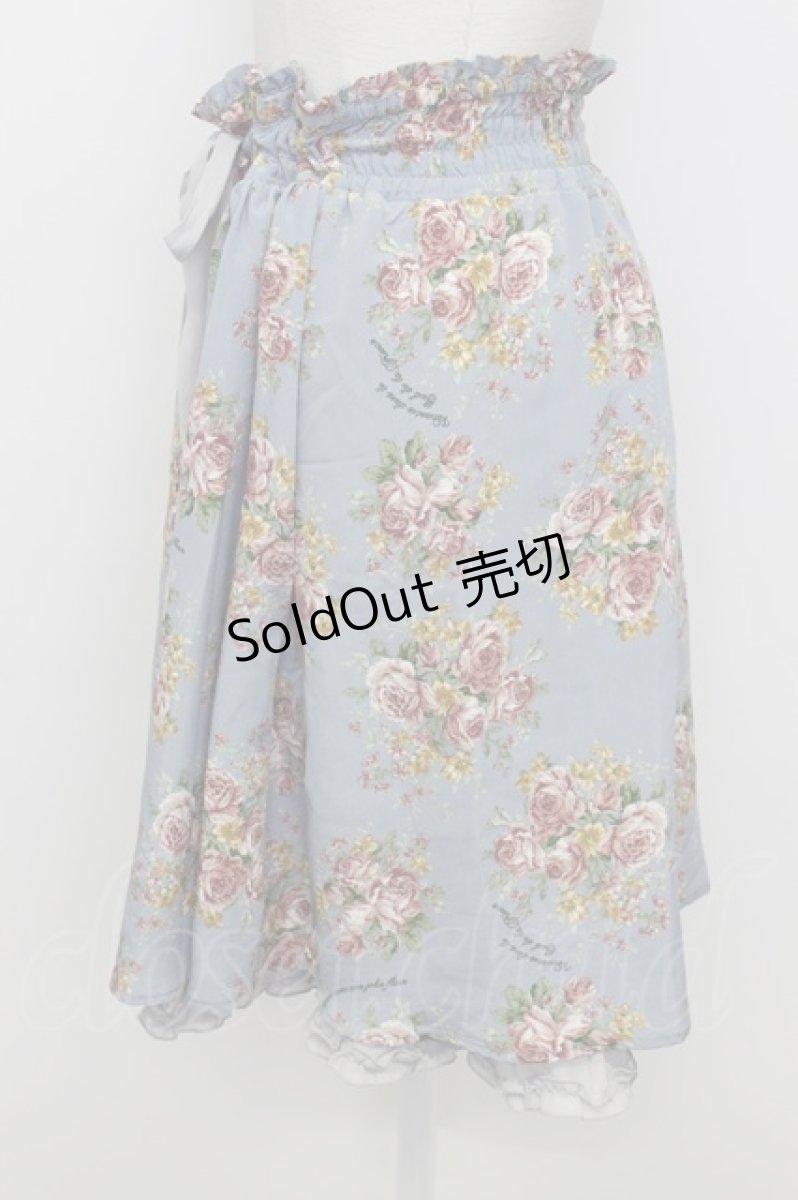 画像3: axes femme / ローズブーケスカート  サックス T-26-03-23-030-AX-SK-SZ-ZT652 (3)