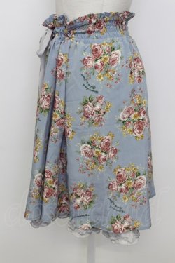 画像3: axes femme / ローズブーケスカート  サックス T-26-03-23-030-AX-SK-SZ-ZT