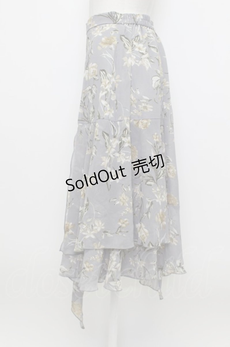画像3: axes femme / フラワースカート  グレー T-26-03-23-031-AX-SK-SZ-ZT652 (3)