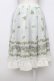 画像2: axes femme / 薔薇プリントシフォンスカート  ミント T-26-03-23-032-AX-SK-SZ-ZT (2)
