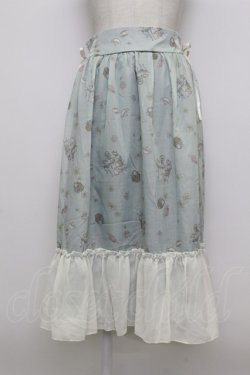 画像1: axes femme / ティータイム柄スカート  ミント T-26-03-23-033-AX-SK-SZ-ZT