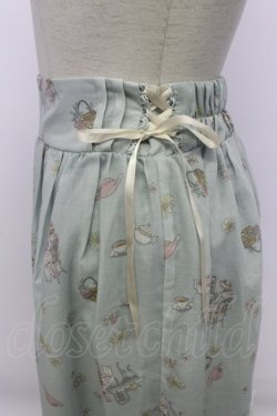 画像4: axes femme / ティータイム柄スカート  ミント T-26-03-23-033-AX-SK-SZ-ZT