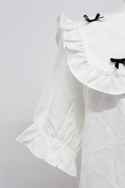 画像4: axes femme POETIQUE / プチリボンビッグ襟ブラウス M ホワイト T-26-03-23-003-AX-BL-SA-ZT