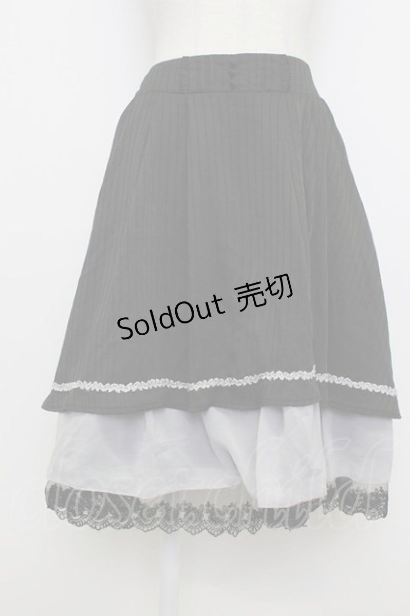 画像1: axes femme / スカート  黒 T-26-03-23-041-0-SK-SZ-ZT652 (1)