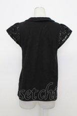 画像2: axes femme / 刺繍入りポロシャツ M アイボリー T-26-03-23-043-AX-TO-SA-ZT652 (2)
