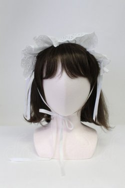 画像2: Angelic Pretty / Romantic Laceヘッドドレス  ホワイト T-26-03-23-045-AP-AC-SA-ZT