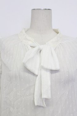 画像5: axes femme / 2WAYラメ混ドビー素材ブラウス  白 T-26-03-23-005-AX-BL-SA-ZT