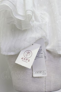 画像6: axes femme / 2WAYラメ混ドビー素材ブラウス  白 T-26-03-23-005-AX-BL-SA-ZT