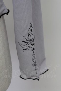 画像4: axes femme POETIQUE / ロータスタトゥー風シアープルオーバー M グレー T-26-03-23-008-AX-TO-SA-ZT