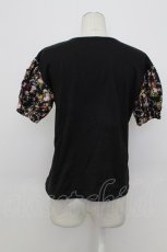 画像2: PINK HOUSE / 花柄pt切替Tシャツ  ブラック T-26-03-23-009-LO-TS-SA-ZT652 (2)