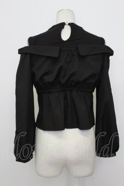 画像2: axes femme POETIQUE / レイヤードデザインシャツ M ブラック T-26-03-23-012-AX-TO-SA-ZT