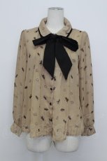 画像1: LOLITAその他(お買取対象外) / アリス風総柄ブラウス  ブラウン T-26-03-23-014-LO-BL-SA-ZT652 (1)