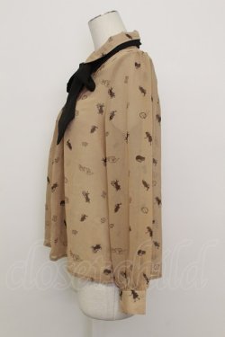 画像4: LOLITAその他(お買取対象外) / アリス風総柄ブラウス  ブラウン T-26-03-23-014-LO-BL-SA-ZT