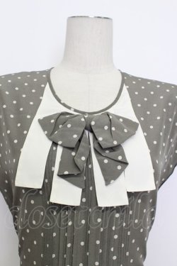 画像4: PINK HOUSE / 水玉柄ノースリーブワンピース  グレー T-26-03-23-017-LO-OP-SA-ZT