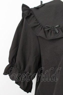 画像4: axes femme POETIQUE / プチリボンビッグ襟ブラウス M ブラック T-26-03-24-025-AX-BL-SA-ZT