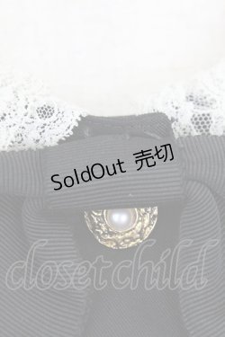 画像5: INGEBORG / レース襟&リボン半袖ブラウス&プリーツスカートセットアップ  ブラック T-26-03-24-026-LO-BL-SA-ZT