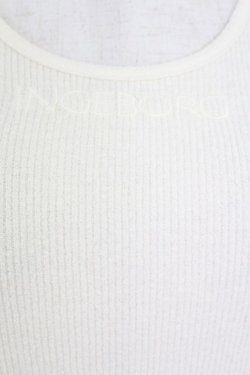 画像3: INGEBORG / リブ刺繍ロゴ半袖トップス  アイボリー T-26-03-24-003-LO-TO-SA-ZT