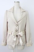 axes femme / レース使いジャケット M ベージュ T-26-03-24-027-AX-JA-SA-ZT