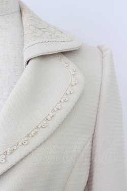 画像3: axes femme / レース使いジャケット M ベージュ T-26-03-24-027-AX-JA-SA-ZT