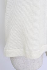 画像4: INGEBORG / リブ刺繍ロゴ半袖トップス  アイボリー T-26-03-24-003-LO-TO-SA-ZT653 (4)