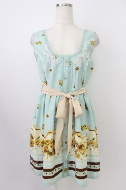 画像1: axes femme / フローラルメルヘン柄ワンピース M サックス T-26-03-24-029-AX-OP-SA-ZT